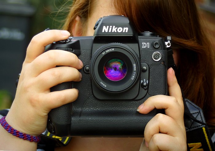 Nikon D1 with 50mm f/1.8D