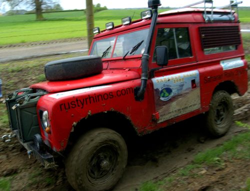 Land Rover Series IIA on Discovery steel rims